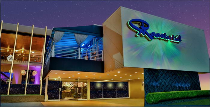 The Roostertail - Exterior View At Night (newer photo)